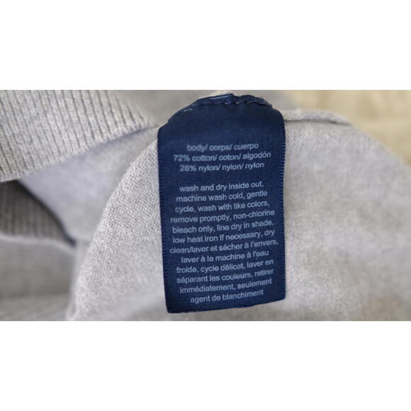 Tommy Hilfiger Flag Logo Gray Turtleneck Sweater Women’s Small/6 Y2K - Picture 8 of 8